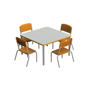 Conjunto Coletivo com 04 Cadeiras - Infantil