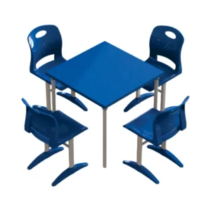 Conjunto Coletivo com 04 Cadeiras - Adulto